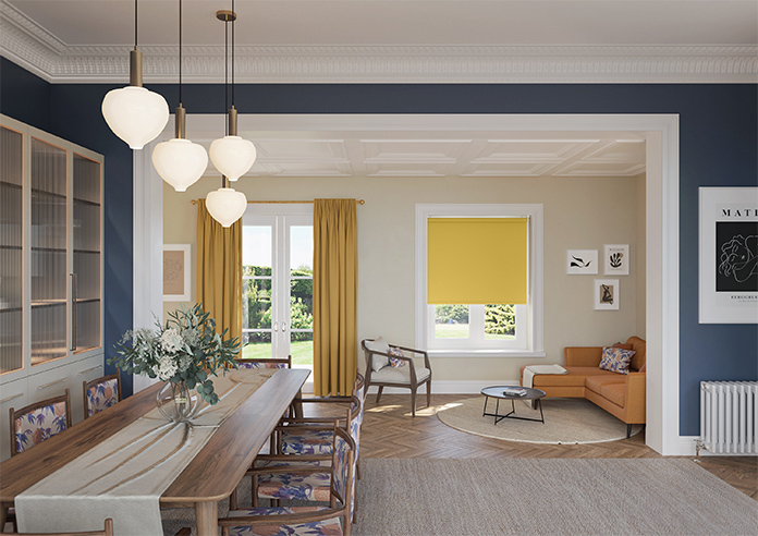 Palermo (Blackout), Mustard - Twist&Fit Roller Blind - Image 8